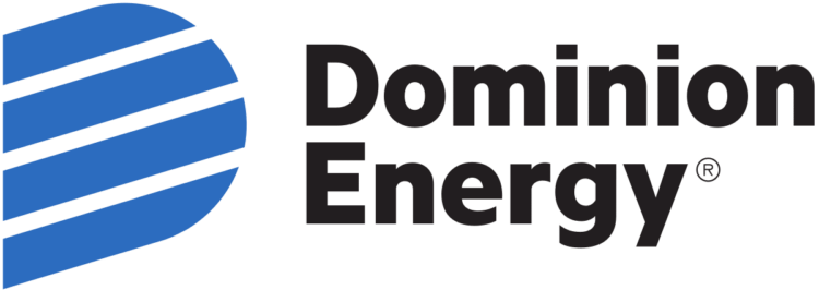 The logo for Dominion Energy a Diamond Sponsor of the Fredericksburg Area Builders Association